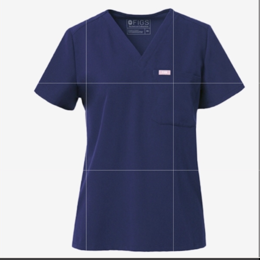 Figs scrubs set navy size s